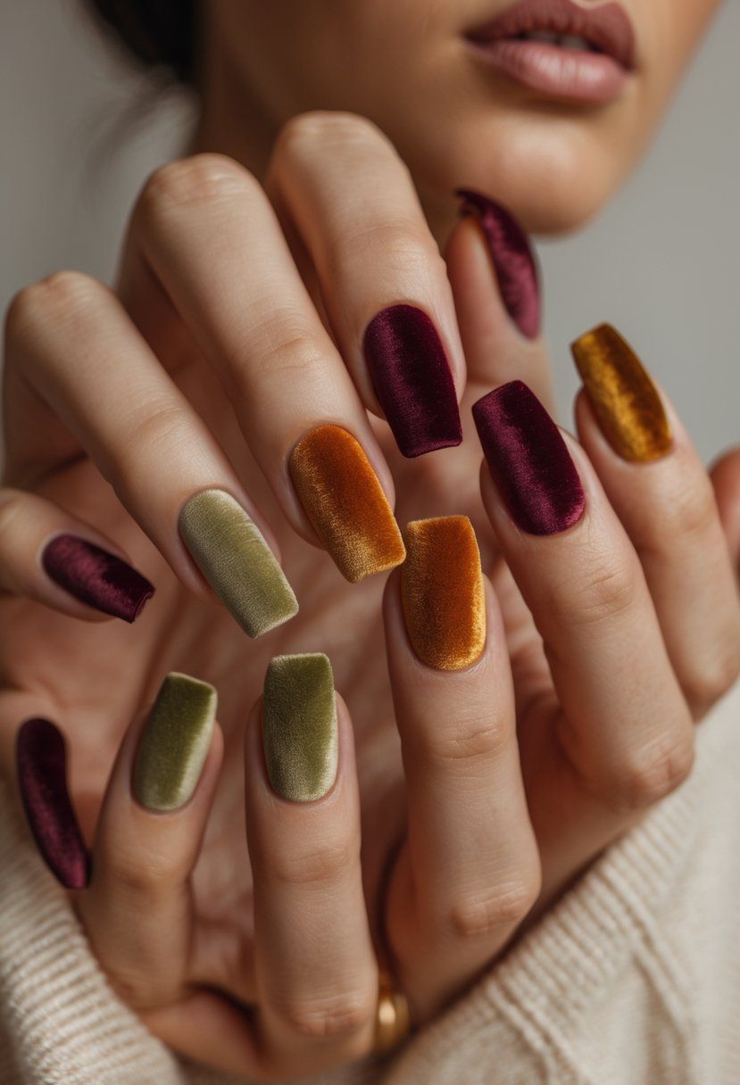 Velvet nails